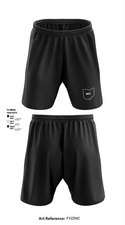 Noble Correctional Institution 93103652 Athletic Shorts With Pockets - 2