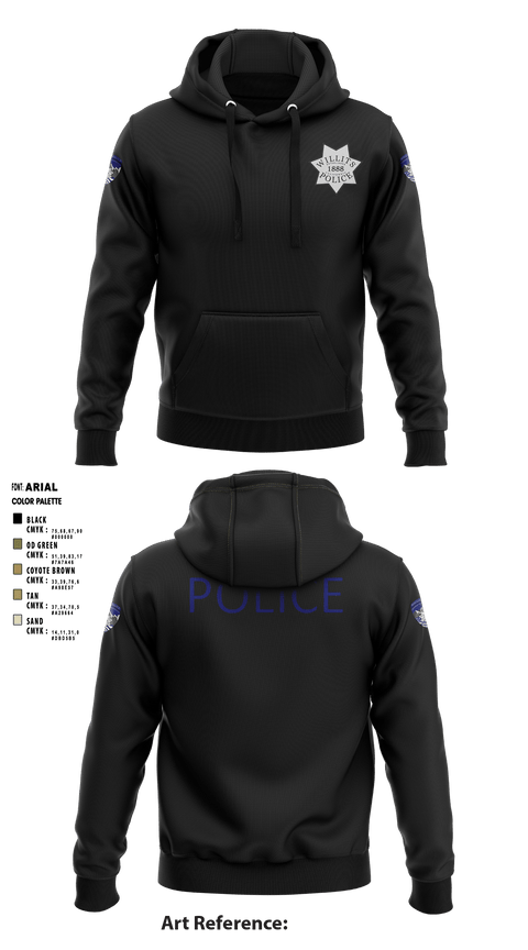 Hoodie, Willits Little Lake JRTF, Police, Teamtime, Team time, sublimation, custom sports apparel, team uniforms, spirit wear, spiritwear, sports uniforms, custom shirts, team store, custom team store, fundraiser sports, apparel fundraiser