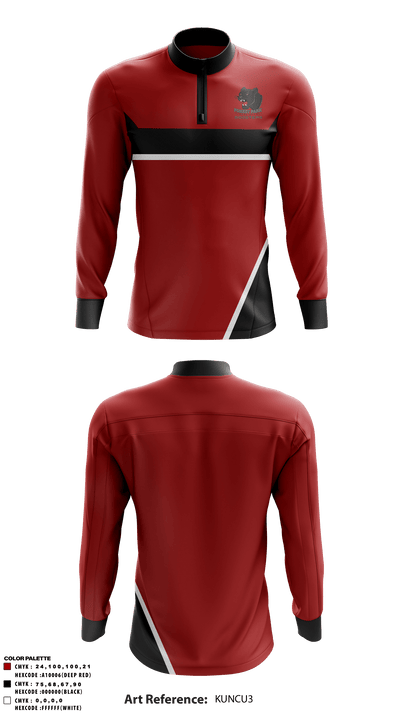 Forest Park Middle School 8551443 Quarter Zip Jacket - 1