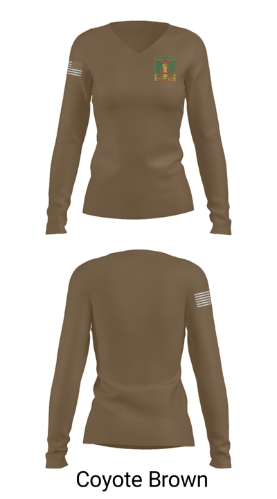 324th MP 35502647 Women's Long Sleeve V-neck Shirt - 37