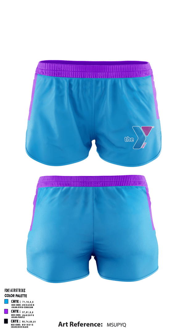 Women's Shorts, Greenwood Family Ymca, Spirit Store, Teamtime, Team time, sublimation, custom sports apparel, team uniforms, spirit wear, spiritwear, sports uniforms, custom shirts, team store, custom team store, fundraiser sports, apparel fundraiser