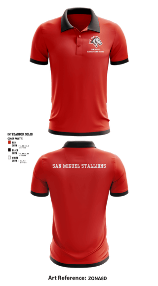 Short Sleeve Performance Polo, San Miguel Elementary School, , Teamtime, Team time, sublimation, custom sports apparel, team uniforms, spirit wear, spiritwear, sports uniforms, custom shirts, team store, custom team store, fundraiser sports, apparel fundraiser