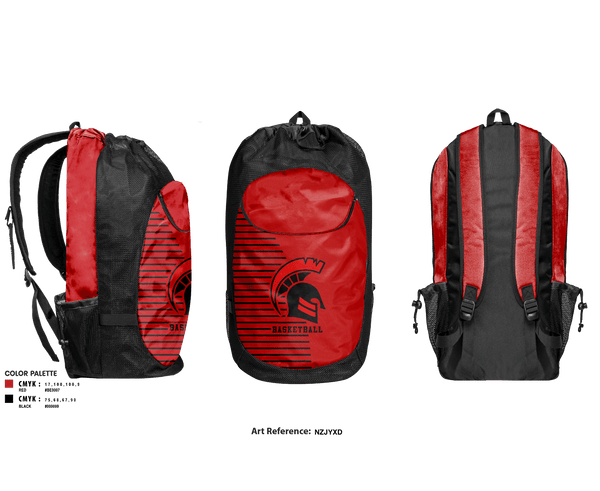 Gear Bag, Discovery High School Basketball, Men's Basketball, Teamtime, Team time, sublimation, custom sports apparel, team uniforms, spirit wear, spiritwear, sports uniforms, custom shirts, team store, custom team store, fundraiser sports, apparel fundraiser