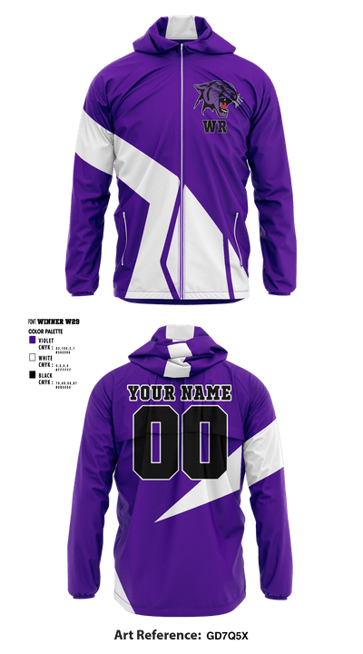 Wind River High School Football 32894452 Windbreaker - 3