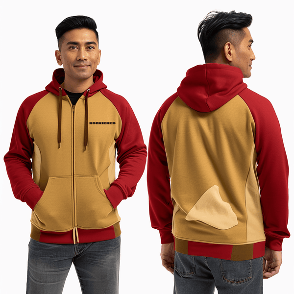 Zip Hoodie, RockieRed, Men's Basketball, Teamtime, Team time, sublimation, custom sports apparel, team uniforms, spirit wear, spiritwear, sports uniforms, custom shirts, team store, custom team store, fundraiser sports, apparel fundraiser