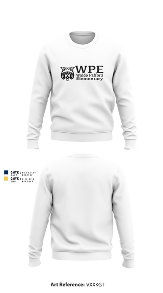 Crew Neck Sweatshirt, Waldo Pafford Elementary, Spirit Store, Teamtime, Team time, sublimation, custom sports apparel, team uniforms, spirit wear, spiritwear, sports uniforms, custom shirts, team store, custom team store, fundraiser sports, apparel fundraiser