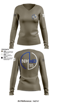 North Hollywood Division 94553177 Women's Long Sleeve V-neck Shirt - 1