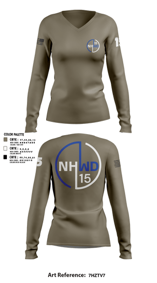 Women's Long Sleeve Vneck Shirt, North Hollywood Community Police StationNorth Hollywood Community Police Station, Police, Teamtime, Team time, sublimation, custom sports apparel, team uniforms, spirit wear, spiritwear, sports uniforms, custom shirts, team store, custom team store, fundraiser sports, apparel fundraiser