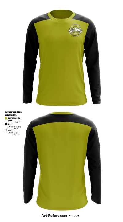 Okemah High School 78633326 Long Sleeve Performance Shirt - 1