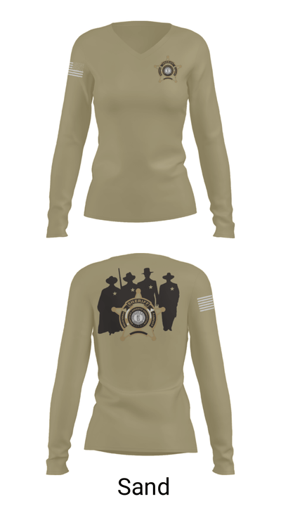 Pendleton County Sheriff’s Office 71530270 Women's Long Sleeve V-neck Shirt - 42