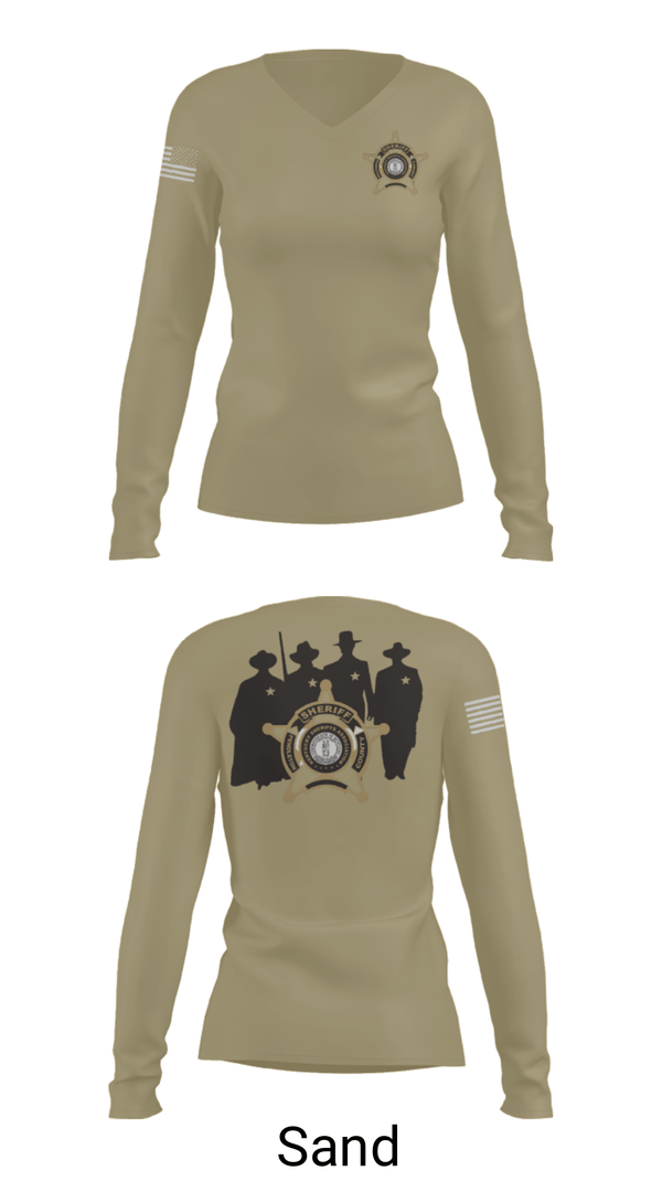 Women's Long Sleeve Vneck Shirt, , Police, Teamtime, Team time, sublimation, custom sports apparel, team uniforms, spirit wear, spiritwear, sports uniforms, custom shirts, team store, custom team store, fundraiser sports, apparel fundraiser