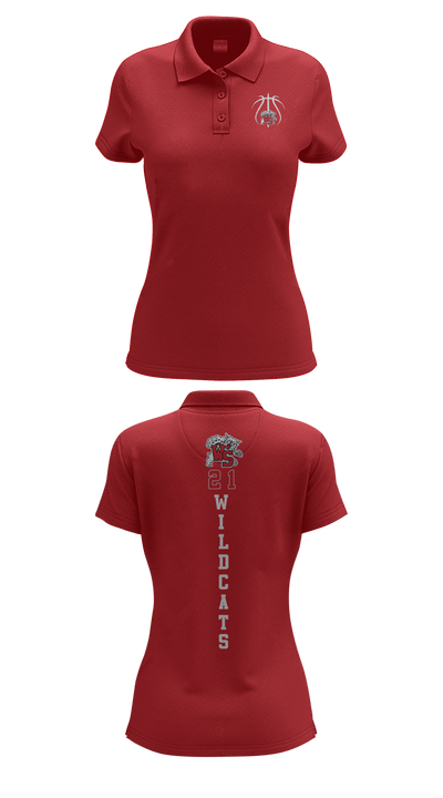 Westerville South Girls Basketball 75140636 Women's Short Sleeve Performance Polo  - 3