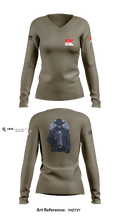 2-6 Cav A Trp 79586483 Women's Long Sleeve V-neck Shirt - 2