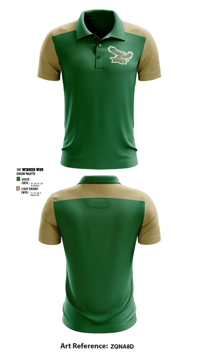Woodward-Granger Middle School 4966200 Short Sleeve Performance Polo - 1