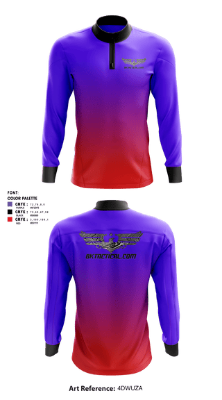 Quarter Zip Jacket, BK Tactical, , Teamtime, Team time, sublimation, custom sports apparel, team uniforms, spirit wear, spiritwear, sports uniforms, custom shirts, team store, custom team store, fundraiser sports, apparel fundraiser