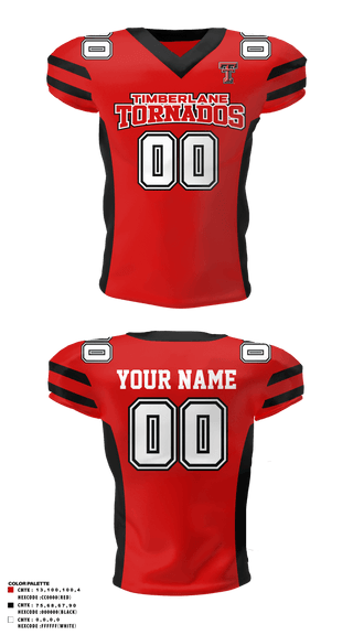 Football Jersey, Timberlane Tornados, Football, Teamtime, Team time, sublimation, custom sports apparel, team uniforms, spirit wear, spiritwear, sports uniforms, custom shirts, team store, custom team store, fundraiser sports, apparel fundraiser