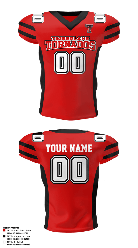 Football Jersey, Timberlane Tornados, Football, Teamtime, Team time, sublimation, custom sports apparel, team uniforms, spirit wear, spiritwear, sports uniforms, custom shirts, team store, custom team store, fundraiser sports, apparel fundraiser