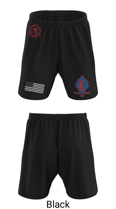 1/1 Alpha Company "Red Death" 93413516 Athletic Shorts With Pockets - 27