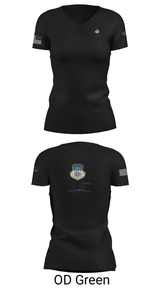 Women's Short Sleeve Vneck Shirt, , Air Force, Teamtime, Team time, sublimation, custom sports apparel, team uniforms, spirit wear, spiritwear, sports uniforms, custom shirts, team store, custom team store, fundraiser sports, apparel fundraiser