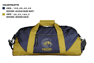 Duffle Bag, Casteel High School Badminton, Spirit Store, Teamtime, Team time, sublimation, custom sports apparel, team uniforms, spirit wear, spiritwear, sports uniforms, custom shirts, team store, custom team store, fundraiser sports, apparel fundraiser