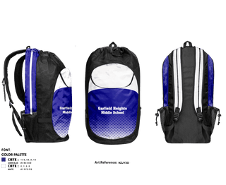 Gear Bag, Garfield Heights Middle School, Spirit Store, Teamtime, Team time, sublimation, custom sports apparel, team uniforms, spirit wear, spiritwear, sports uniforms, custom shirts, team store, custom team store, fundraiser sports, apparel fundraiser