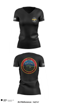 A Co, 2-13th AVN REGT 95713396 Women's Short Sleeve V-neck Shirt - 4