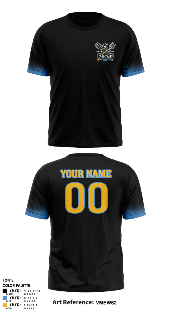 Short Sleeve Performance Shirt, CF-ARGONAUTS, Ice Hockey, Teamtime, Team time, sublimation, custom sports apparel, team uniforms, spirit wear, spiritwear, sports uniforms, custom shirts, team store, custom team store, fundraiser sports, apparel fundraiser