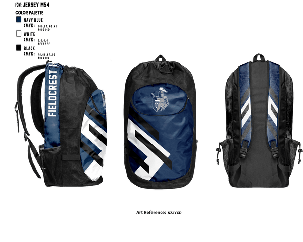 Gear Bag, Fieldcrest High School, Spirit Store, Teamtime, Team time, sublimation, custom sports apparel, team uniforms, spirit wear, spiritwear, sports uniforms, custom shirts, team store, custom team store, fundraiser sports, apparel fundraiser