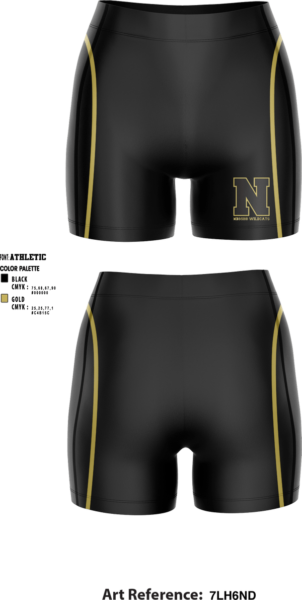 Women's Compression Shorts, Neosho High School Wrestling, , Teamtime, Team time, sublimation, custom sports apparel, team uniforms, spirit wear, spiritwear, sports uniforms, custom shirts, team store, custom team store, fundraiser sports, apparel fundraiser
