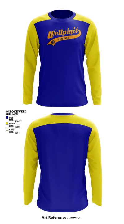 Wellpinit High School 29870162 Long Sleeve Performance Shirt - 1