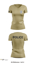 TAYLORSVILLE POLICE DEPARTMENT LT 27466887 Women's Short Sleeve V-neck Shirt - 3