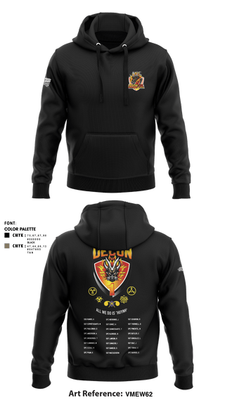 Hoodie, 272 Chemical Company Decon 1, National Guard, Teamtime, Team time, sublimation, custom sports apparel, team uniforms, spirit wear, spiritwear, sports uniforms, custom shirts, team store, custom team store, fundraiser sports, apparel fundraiser