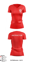 Richmond Police Instructors 34175667 Women's Short Sleeve V-neck Shirt - 10