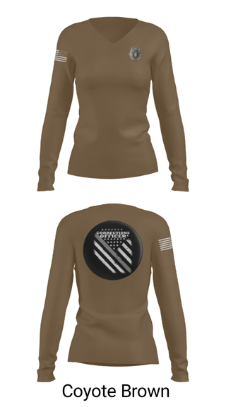 Women's Long Sleeve Vneck Shirt, , Police, Teamtime, Team time, sublimation, custom sports apparel, team uniforms, spirit wear, spiritwear, sports uniforms, custom shirts, team store, custom team store, fundraiser sports, apparel fundraiser