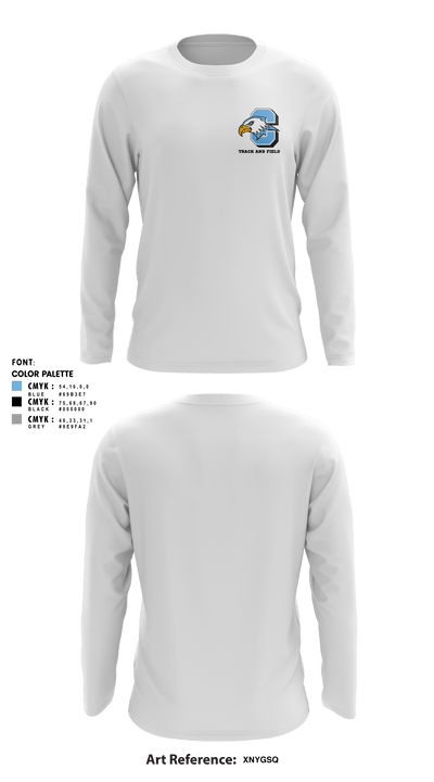 Grand Rapids Christian Eagles 66554595 Long Sleeve Performance Shirt - 3