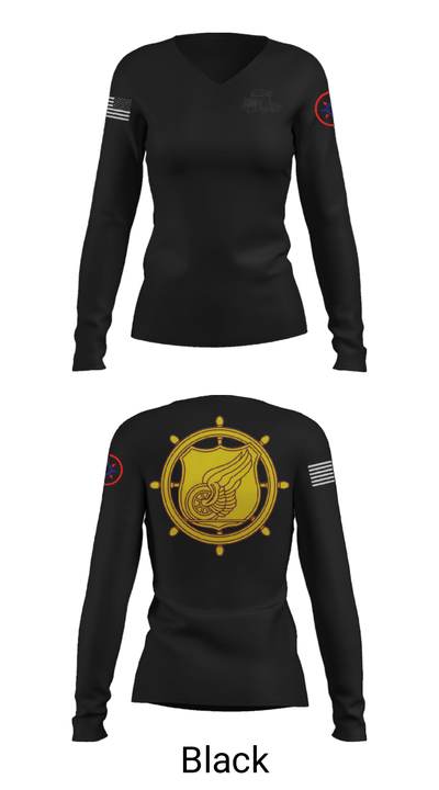 325 Transportation Company 58114820 Women's Long Sleeve V-neck Shirt - 39