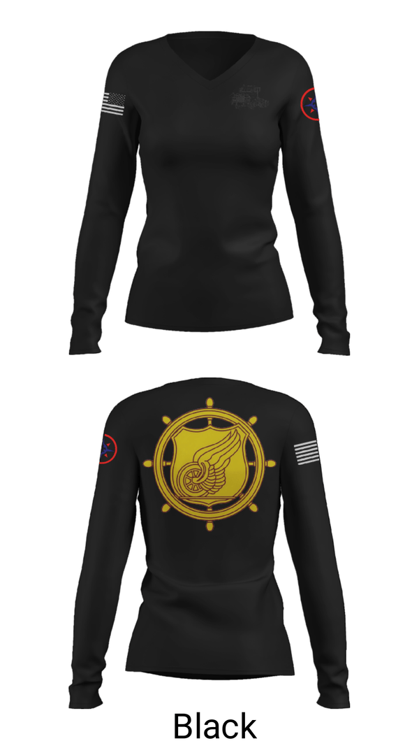 Women's Long Sleeve Vneck Shirt, , Army, Teamtime, Team time, sublimation, custom sports apparel, team uniforms, spirit wear, spiritwear, sports uniforms, custom shirts, team store, custom team store, fundraiser sports, apparel fundraiser