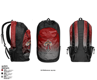 Gear Bag, Portland High School Basketball, Women's Basketball, Teamtime, Team time, sublimation, custom sports apparel, team uniforms, spirit wear, spiritwear, sports uniforms, custom shirts, team store, custom team store, fundraiser sports, apparel fundraiser