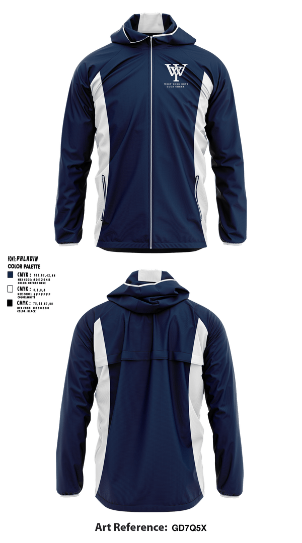 Windbreaker, West York Boys Club Basketball, Men's Basketball, Teamtime, Team time, sublimation, custom sports apparel, team uniforms, spirit wear, spiritwear, sports uniforms, custom shirts, team store, custom team store, fundraiser sports, apparel fundraiser