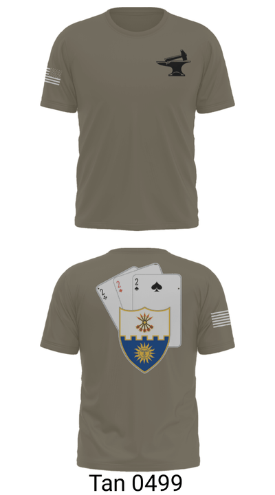 Anvil company, 2-22 Infantry 69124042 Short Sleeve Performance Shirt - 35