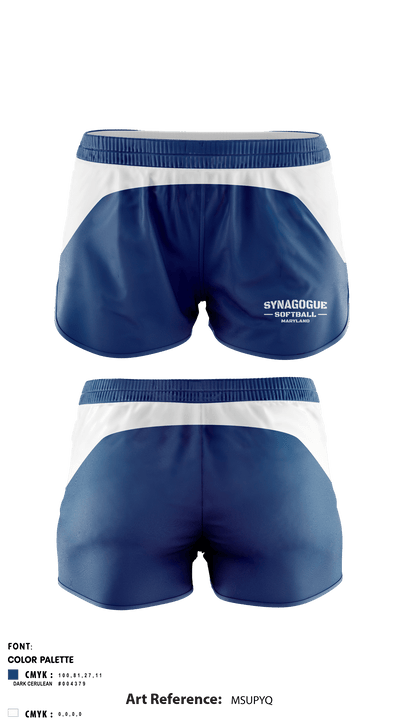 Synagogue Softball Maryland 35937391 Women's Shorts - 1