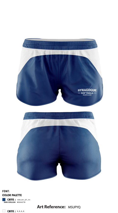 Women's Shorts, Synagogue Softball Maryland, Softball, Teamtime, Team time, sublimation, custom sports apparel, team uniforms, spirit wear, spiritwear, sports uniforms, custom shirts, team store, custom team store, fundraiser sports, apparel fundraiser