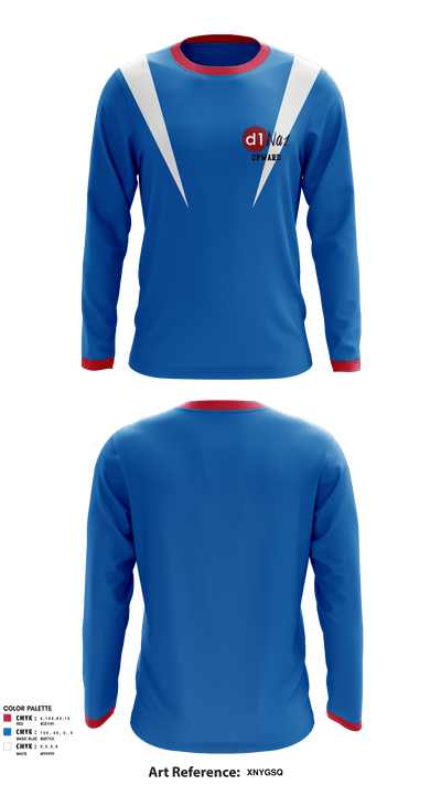 D1Naz Upward Basketball And Cheerleading 41023238 Long Sleeve Performance Shirt - 1