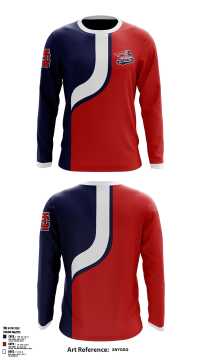 Hesperia Christian Patriots 56816041 Long Sleeve Performance Shirt - 1