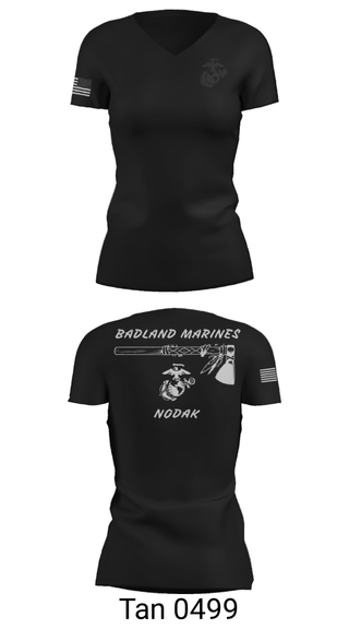 Women's Short Sleeve Vneck Shirt, , Marines, Teamtime, Team time, sublimation, custom sports apparel, team uniforms, spirit wear, spiritwear, sports uniforms, custom shirts, team store, custom team store, fundraiser sports, apparel fundraiser