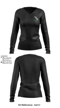 Concord High School Track 53059740 Women's Long Sleeve V-neck Shirt - 4