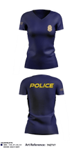 SPD 71721128 Women's Short Sleeve V-neck Shirt - 1