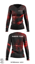 Raiders team 94912253 Women's Long Sleeve V-neck Shirt - 1