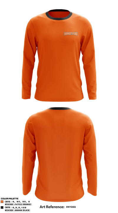 Dighton High School 76298618 Long Sleeve Performance Shirt - 3