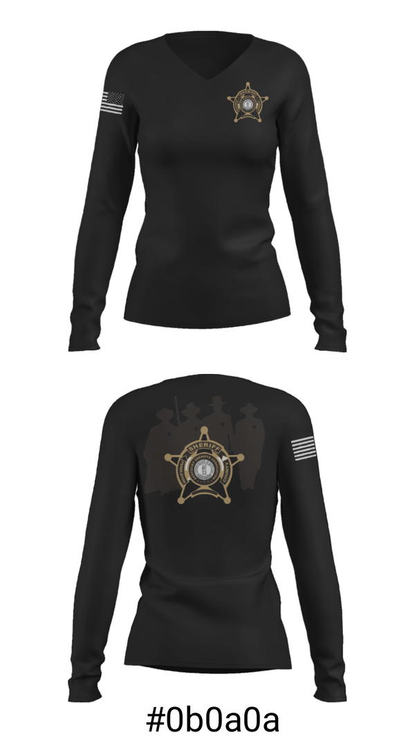 Women's Long Sleeve Vneck Shirt, , Police, Teamtime, Team time, sublimation, custom sports apparel, team uniforms, spirit wear, spiritwear, sports uniforms, custom shirts, team store, custom team store, fundraiser sports, apparel fundraiser